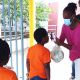 Remise de masques à l'école élemnatire MA Richards